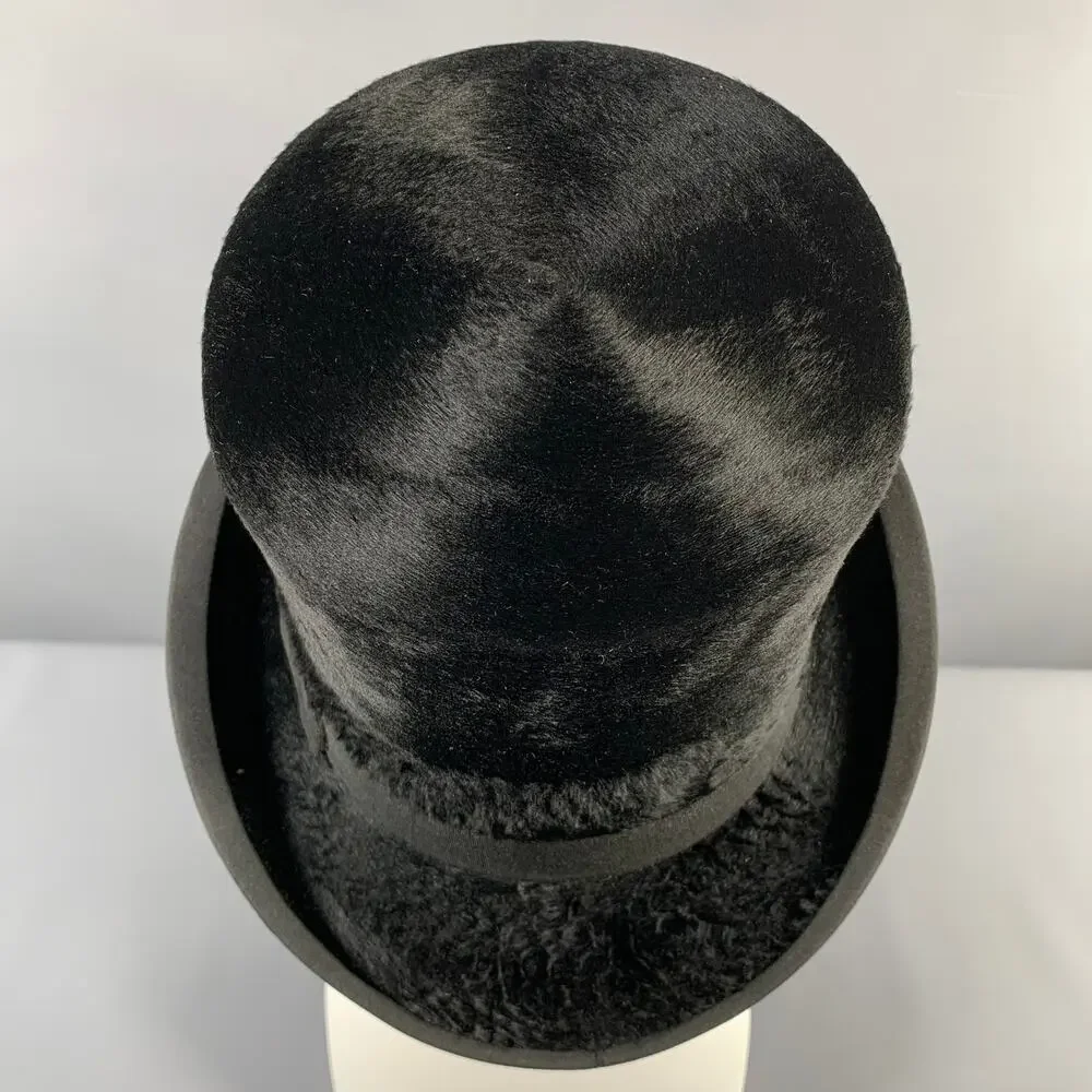 SPECIAL MAKE Black Felt Top Hat